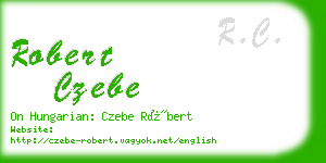 robert czebe business card
